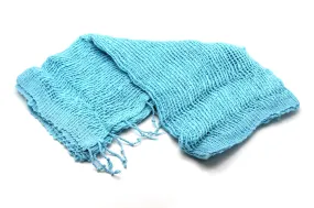 100% Organic Cotton Scarf Shawl From Thailand Blue