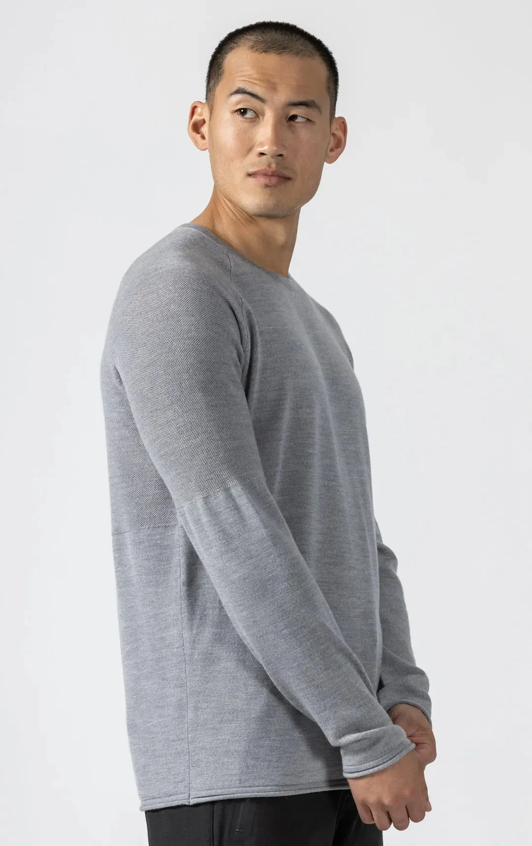 14 GAUGE MERINO LONG SLEEVE CREW