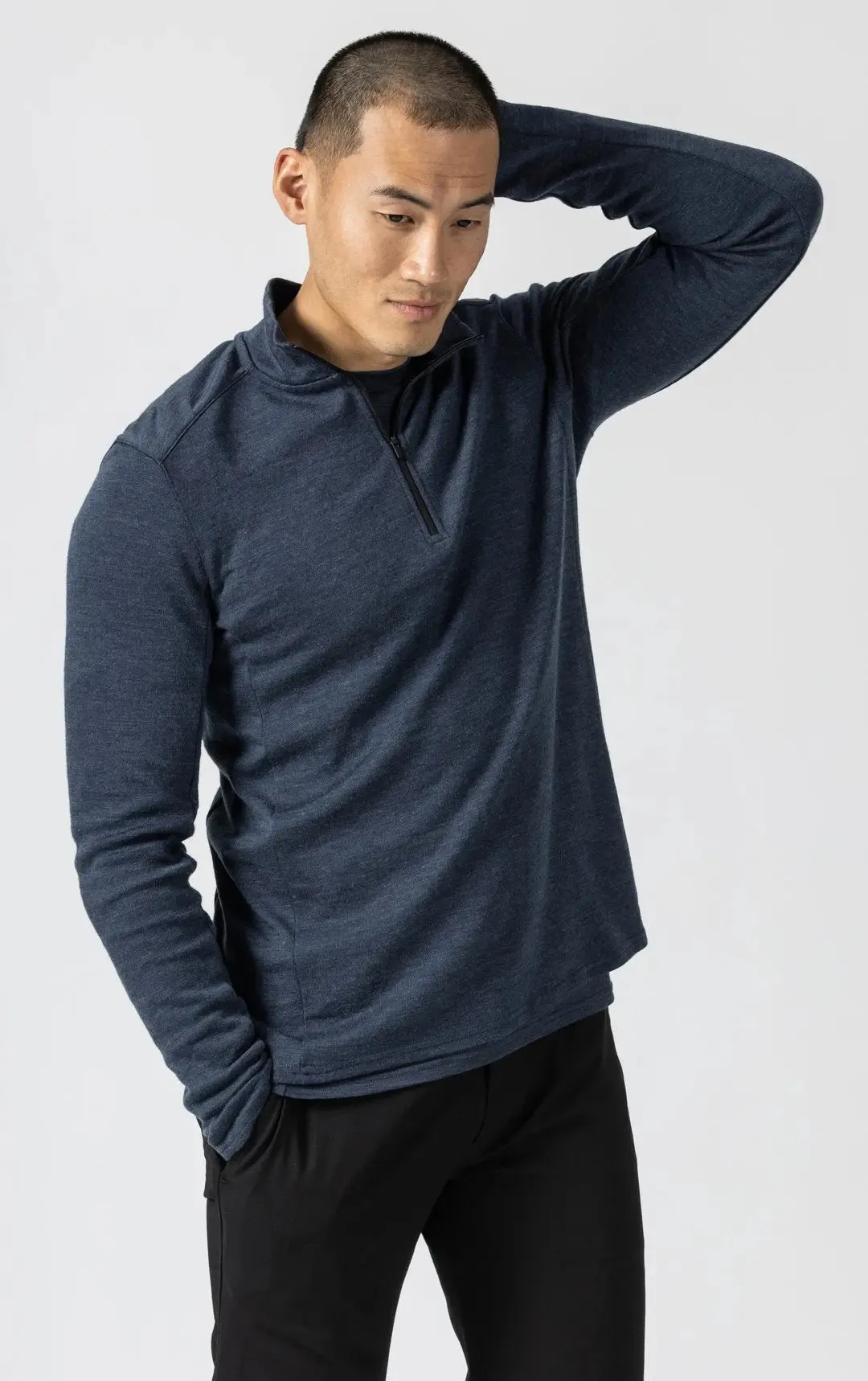 320GSM MERINO 1/4 ZIP