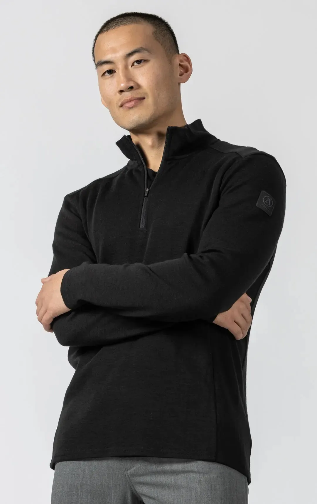 320GSM MERINO 1/4 ZIP