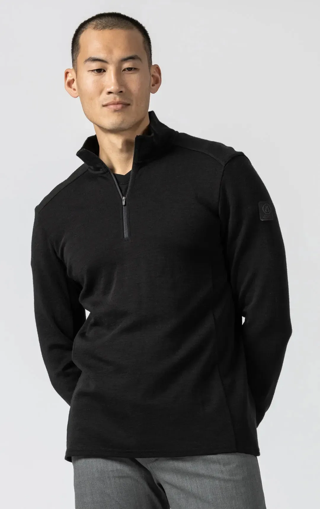 320GSM MERINO 1/4 ZIP