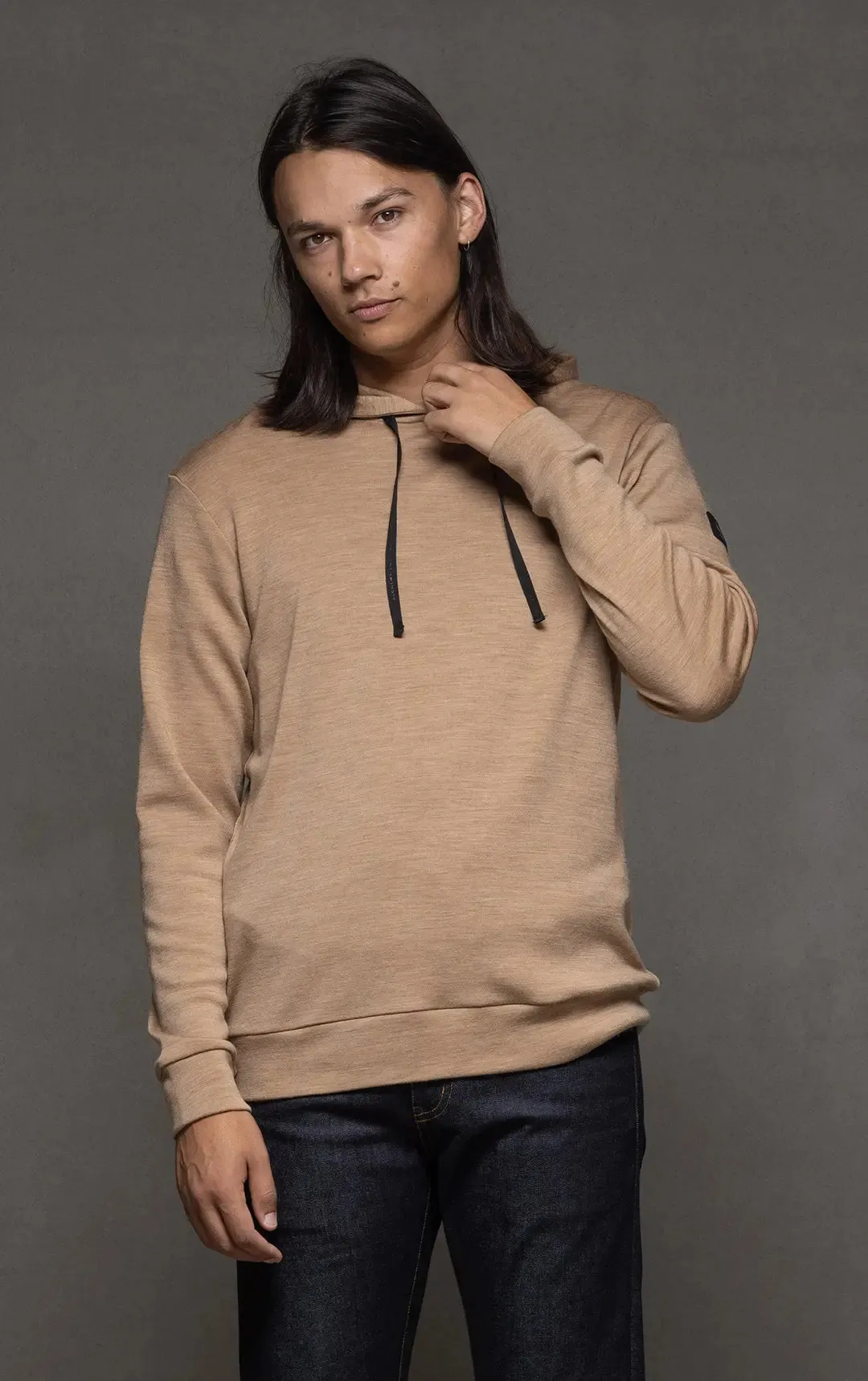 320GSM MERINO HOODED PULLOVER