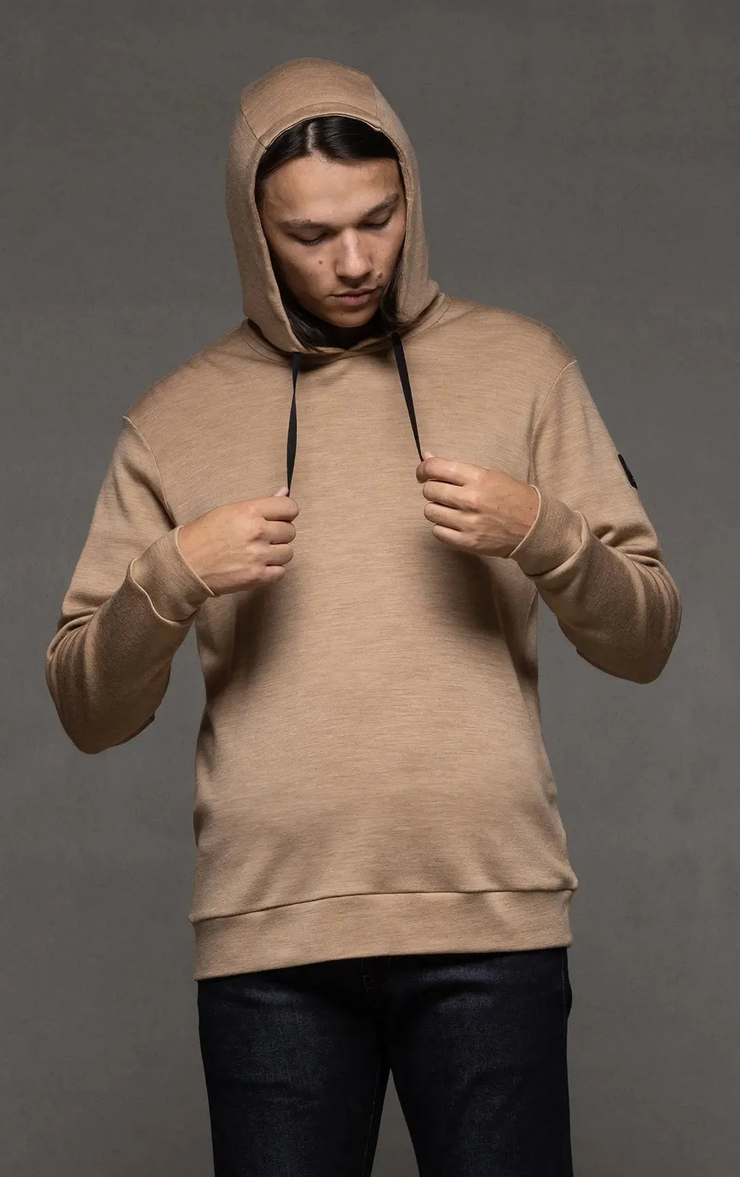 320GSM MERINO HOODED PULLOVER