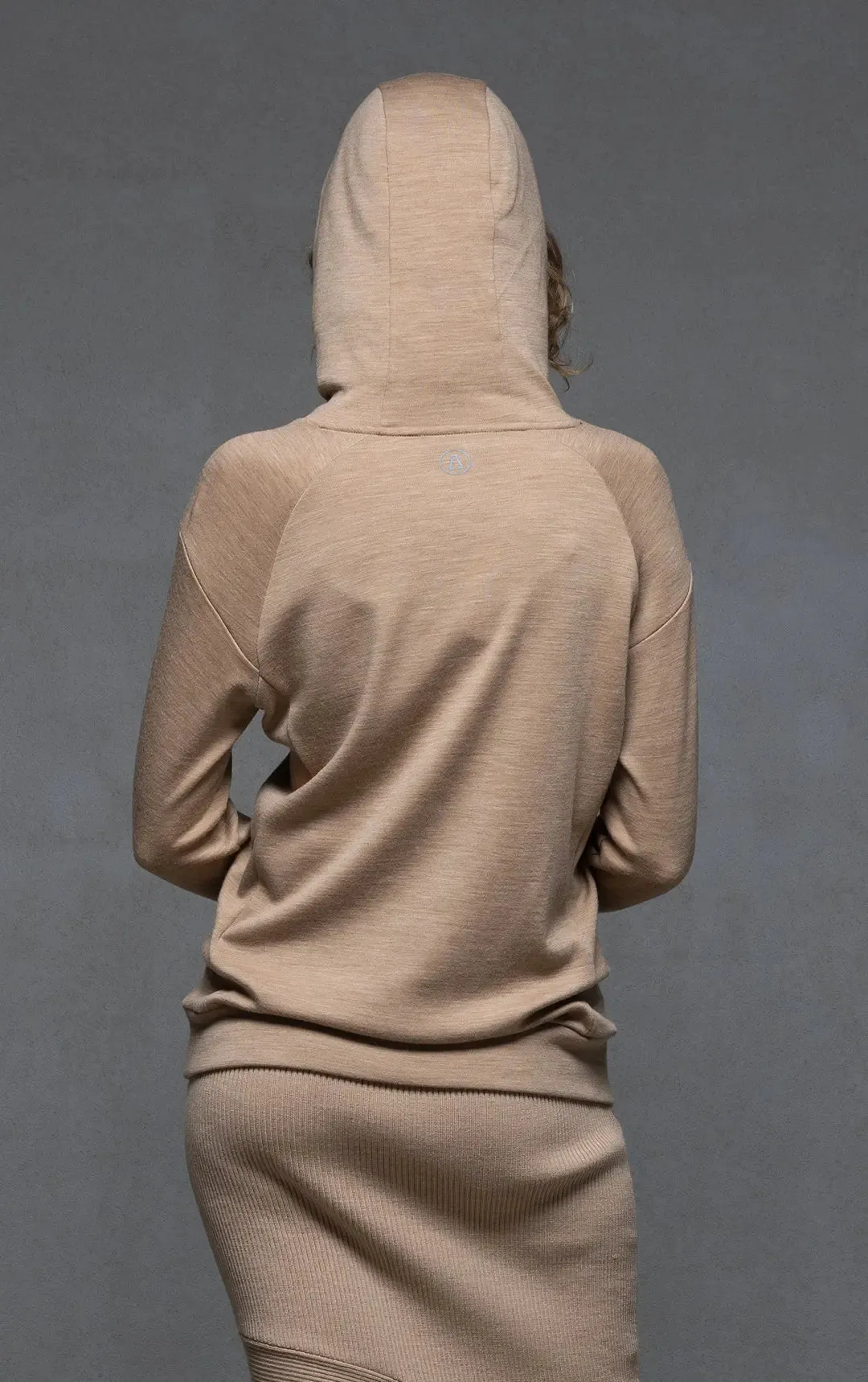 320GSM MERINO PULLOVER HOODY