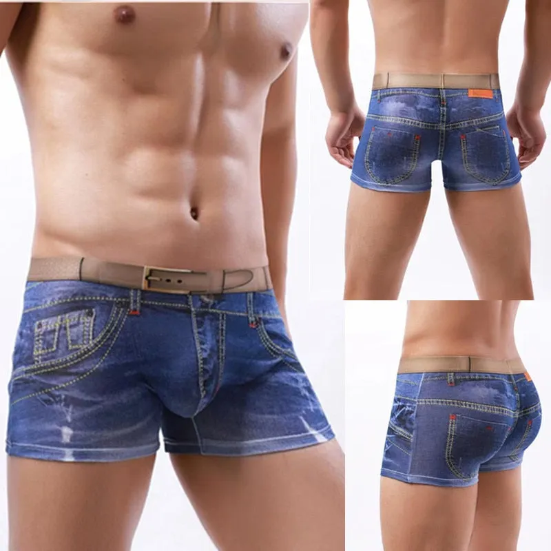 3D Jeans Design Print Boxer