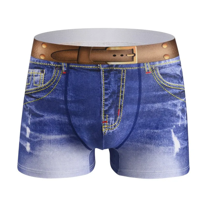 3D Jeans Design Print Boxer