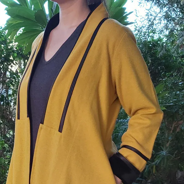 6W22 Warm Long Cardigan with Pockets