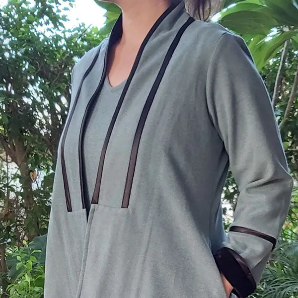 6W22 Warm Long Cardigan with Pockets