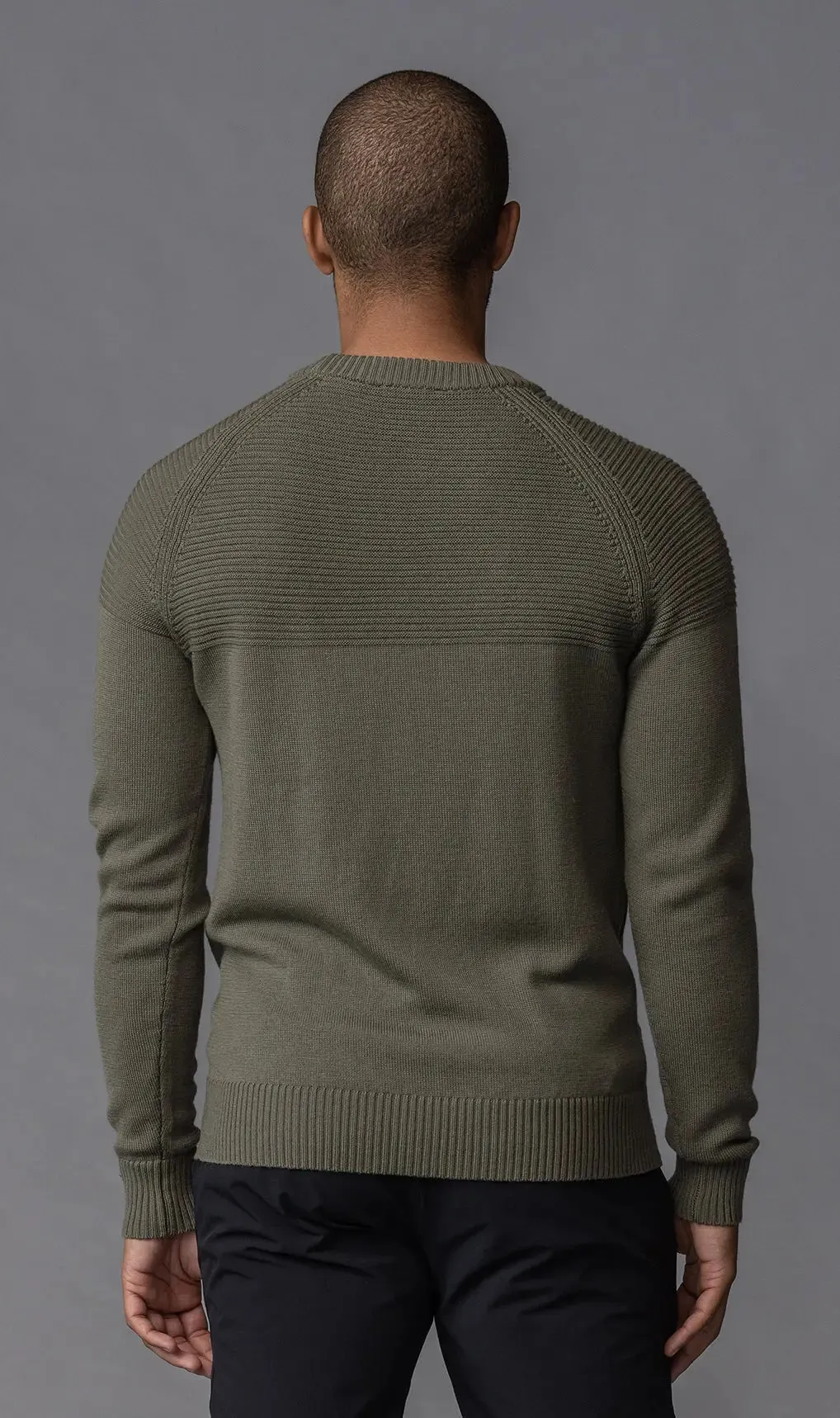 7 GAUGE MERINO CREW - CLEARANCE