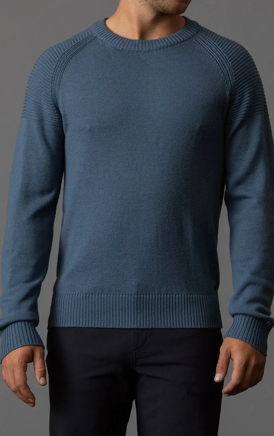 7 GAUGE MERINO CREW - CLEARANCE