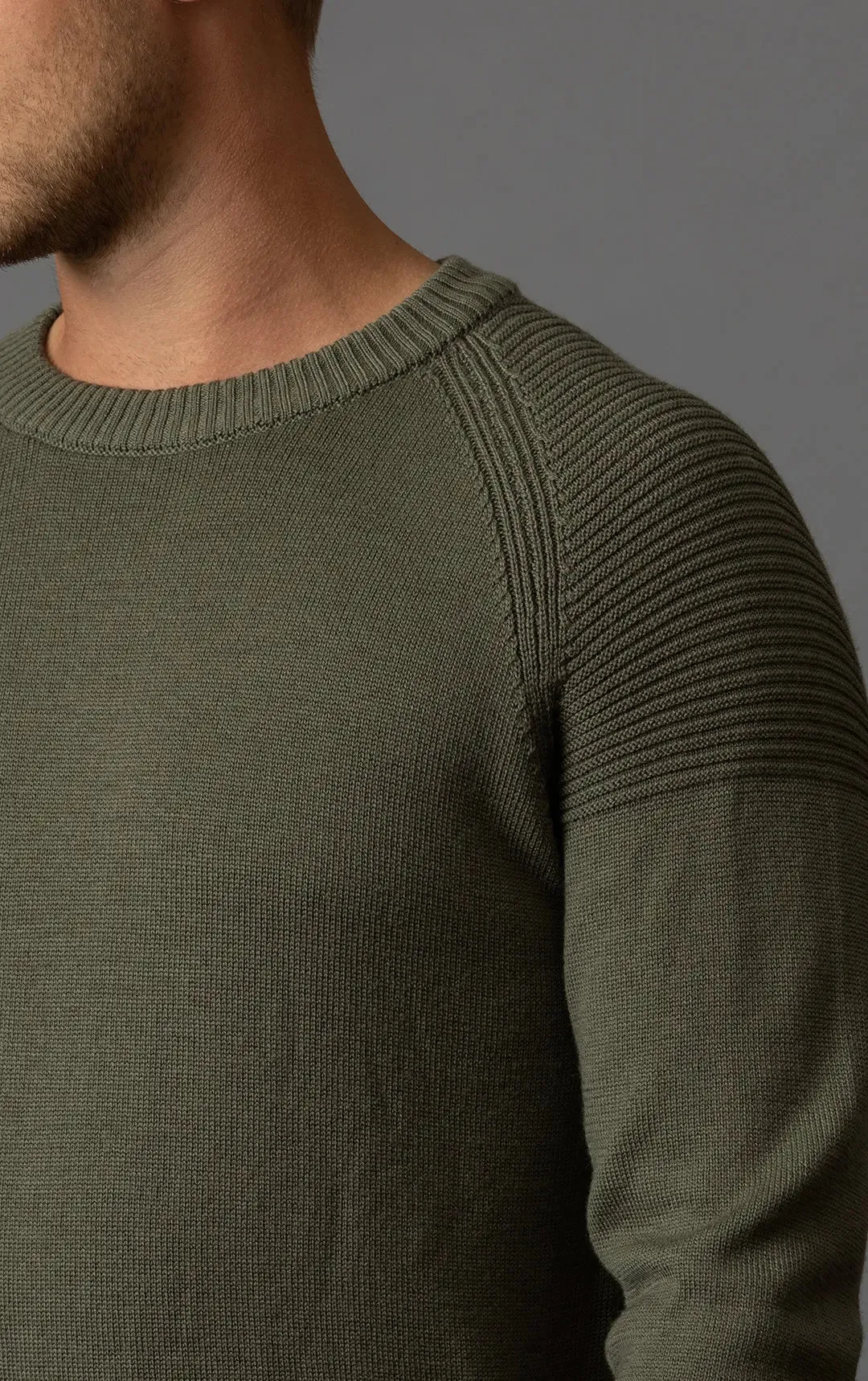 7 GAUGE MERINO CREW - CLEARANCE