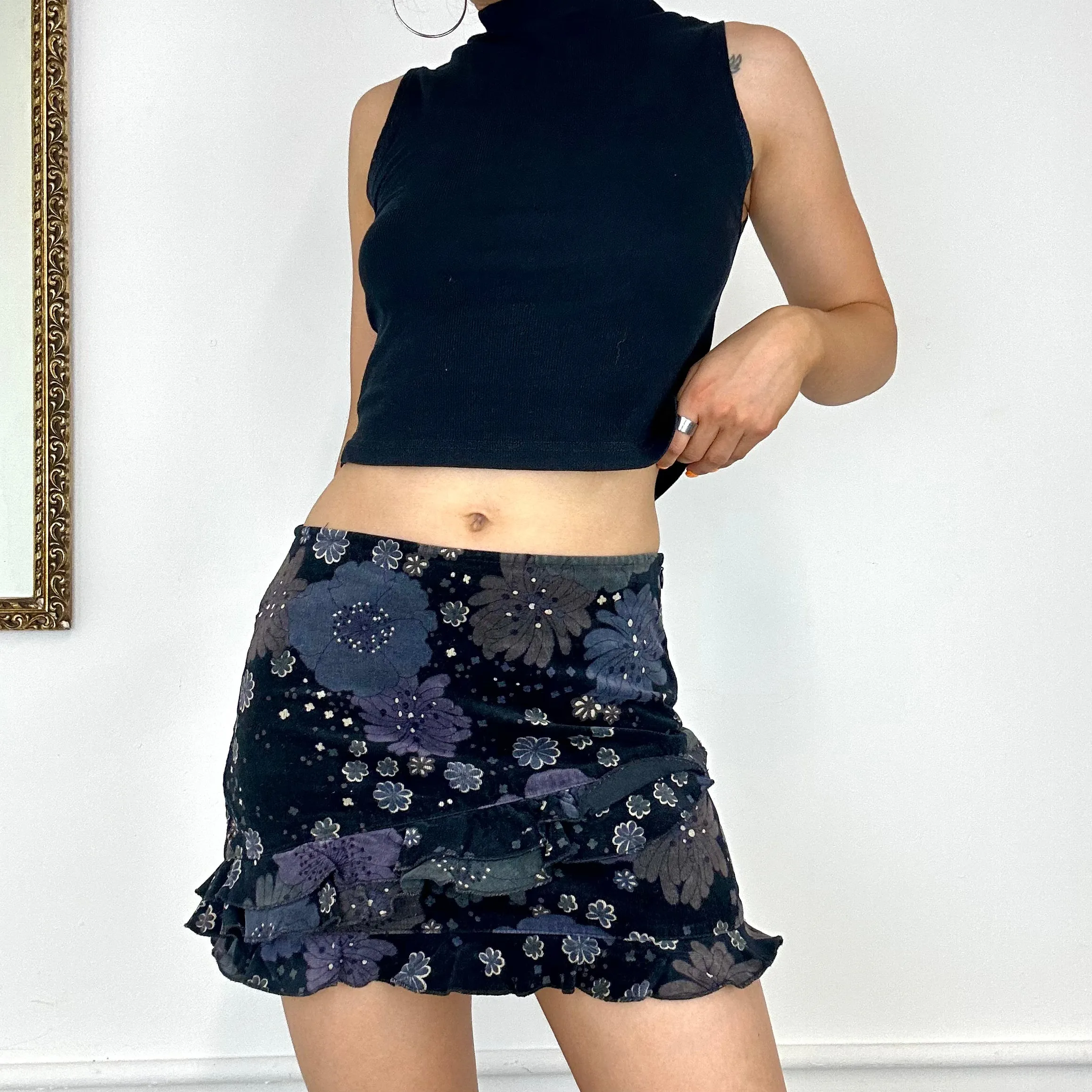 70s sisley mini skirt