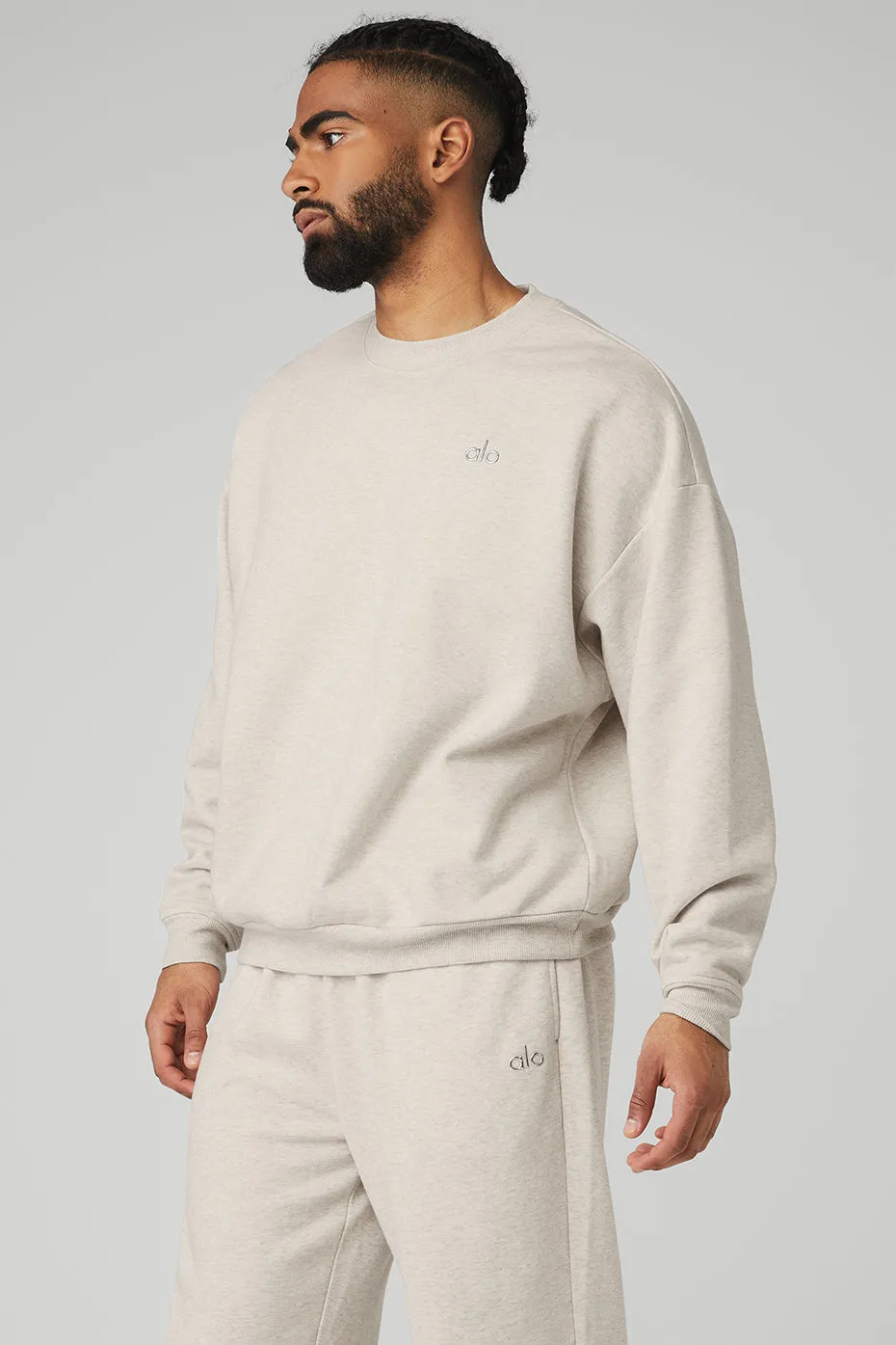 Accolade Crew Neck Pullover - Oatmeal Heather