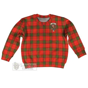 Adair Tartan Kid Ugly Sweater with Family Crest