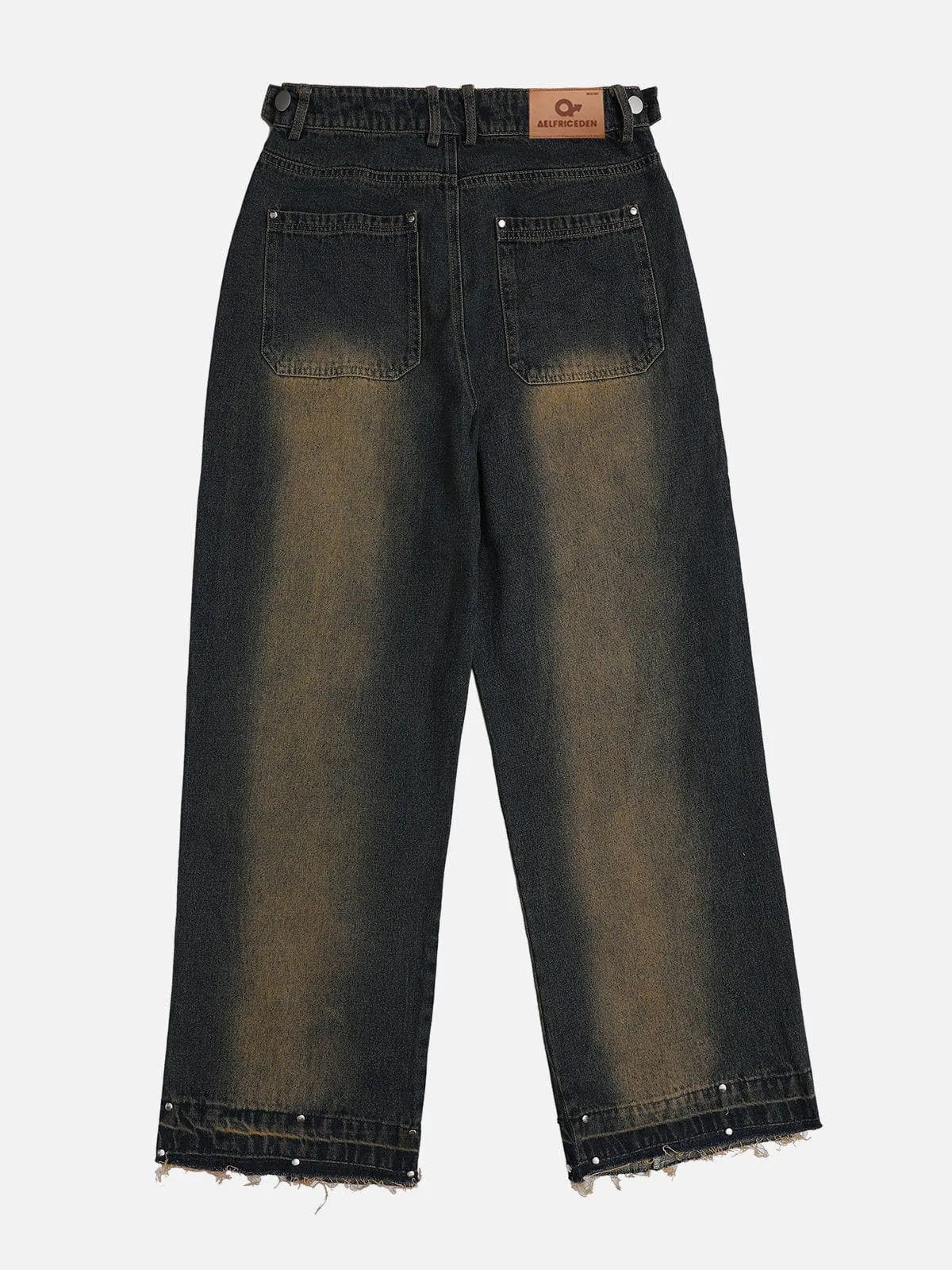 Aelfric Eden Gradient Raw Edge Jeans@nxshaya