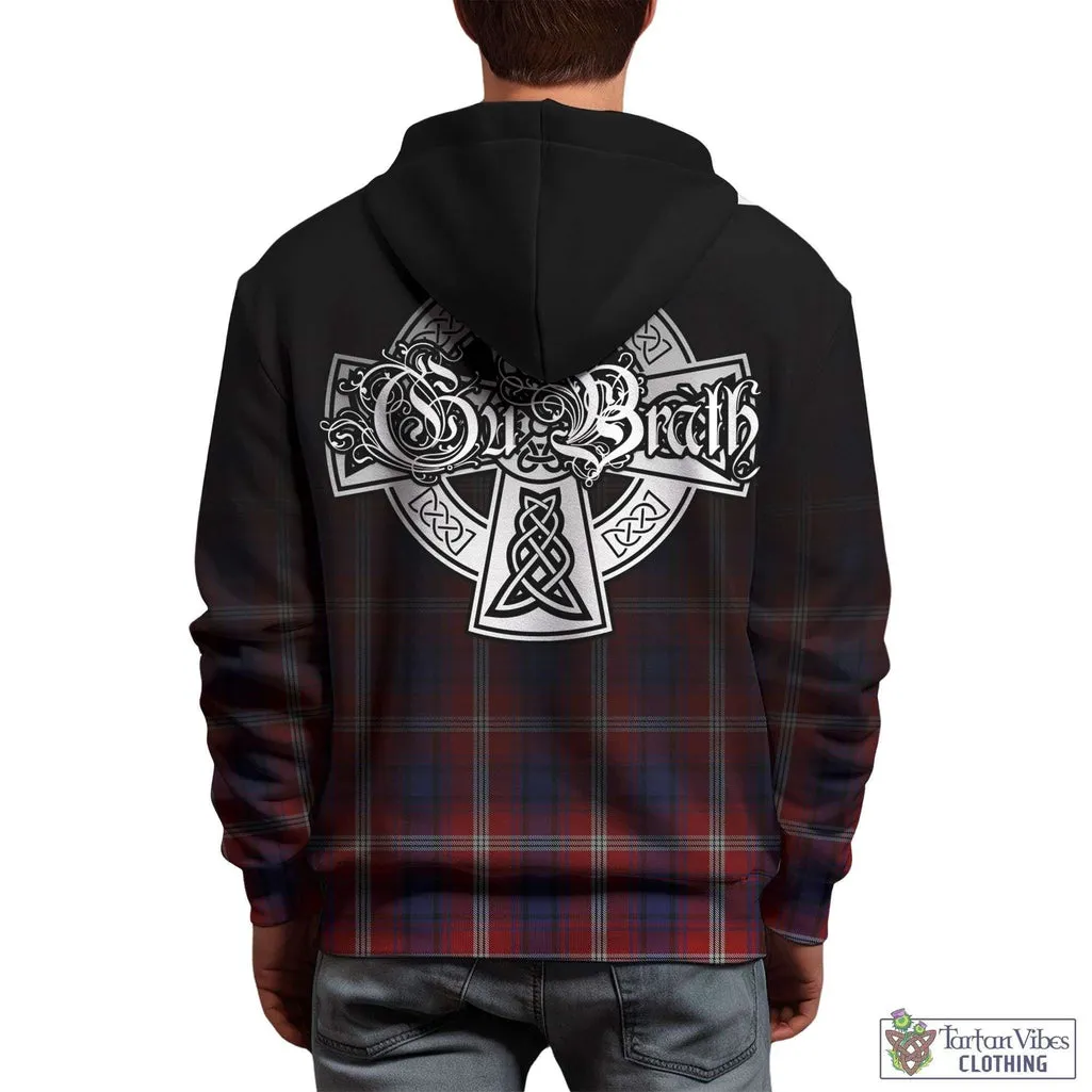 Ainslie Tartan Hoodie Featuring Alba Gu Brath Family Crest Celtic Inspired