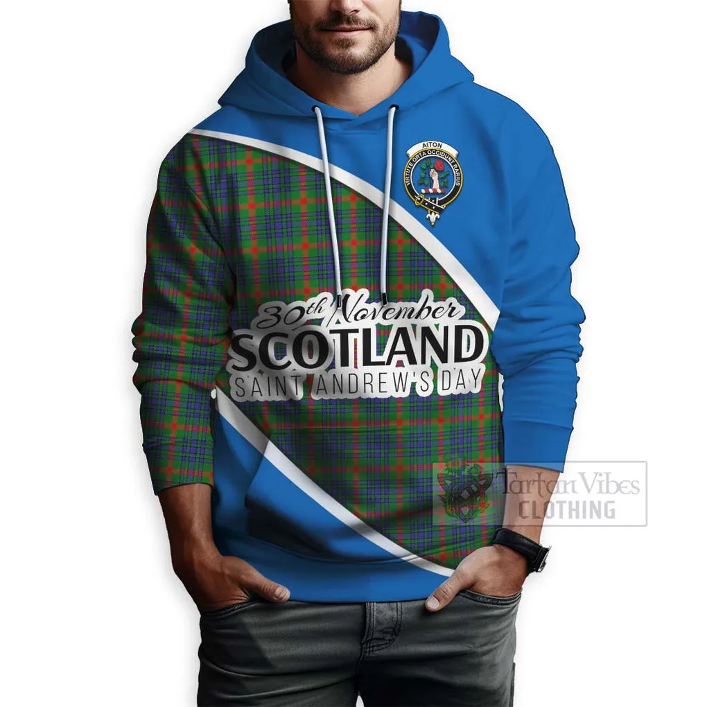 Aiton Family Crest Tartan Hoodie Celebrate Saint Andrew's Day in Style