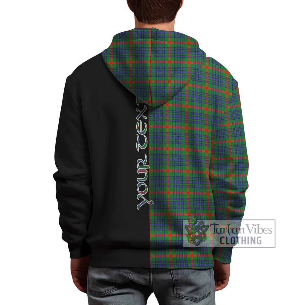 Aiton Tartan Hoodie with Family Crest and Half Of Me Style