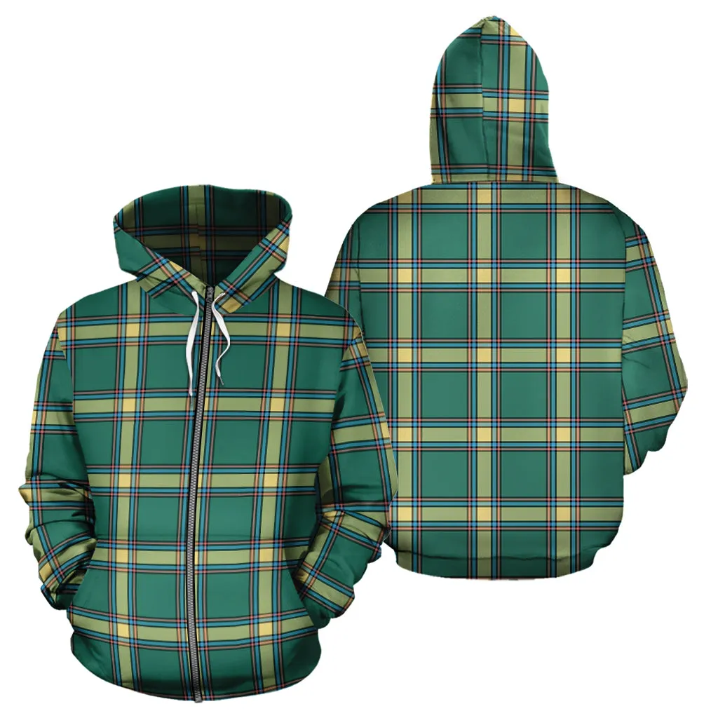 Alberta Province Canada Tartan Hoodie