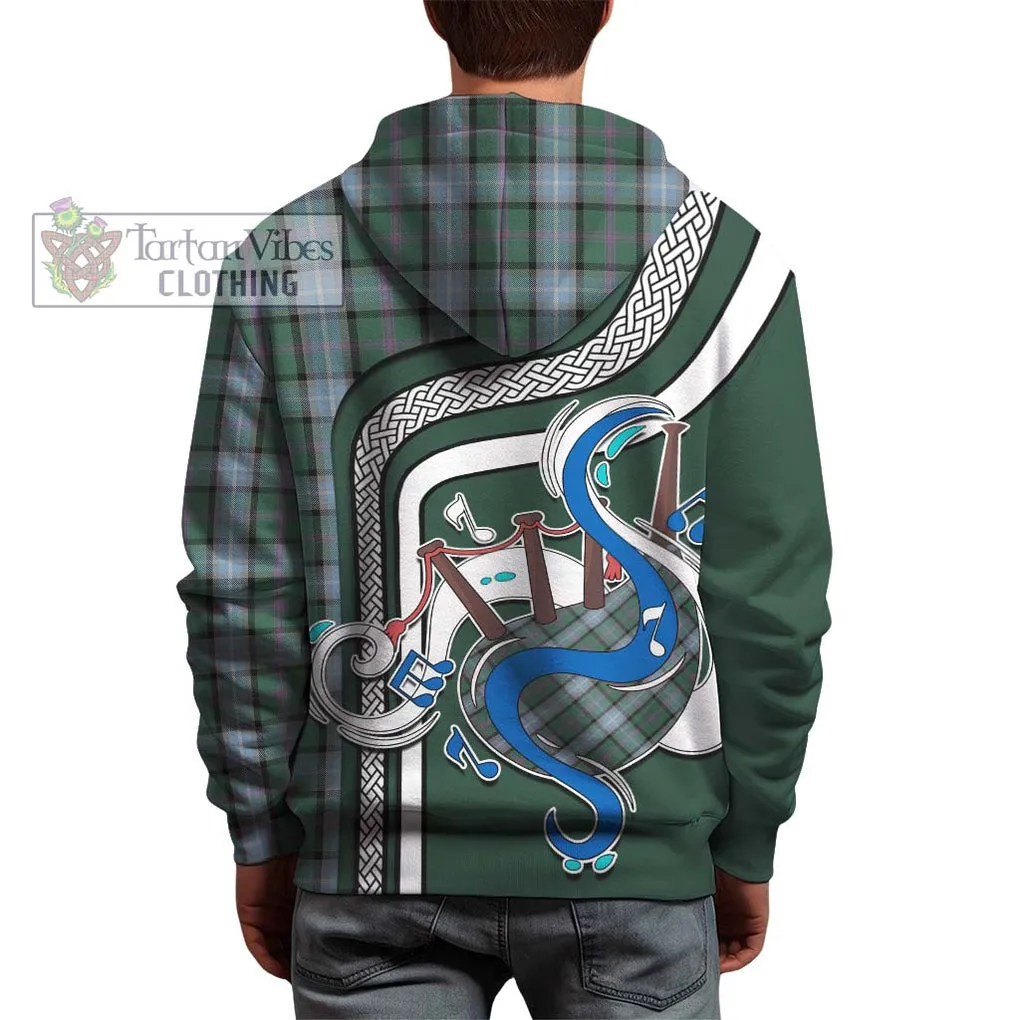 Alexander of Menstry Hunting Tartan Hoodie with Epic Bagpipe Style