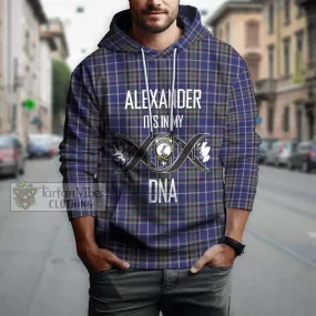 Alexander of Menstry Tartan Hoodie with Family Crest DNA In Me Style