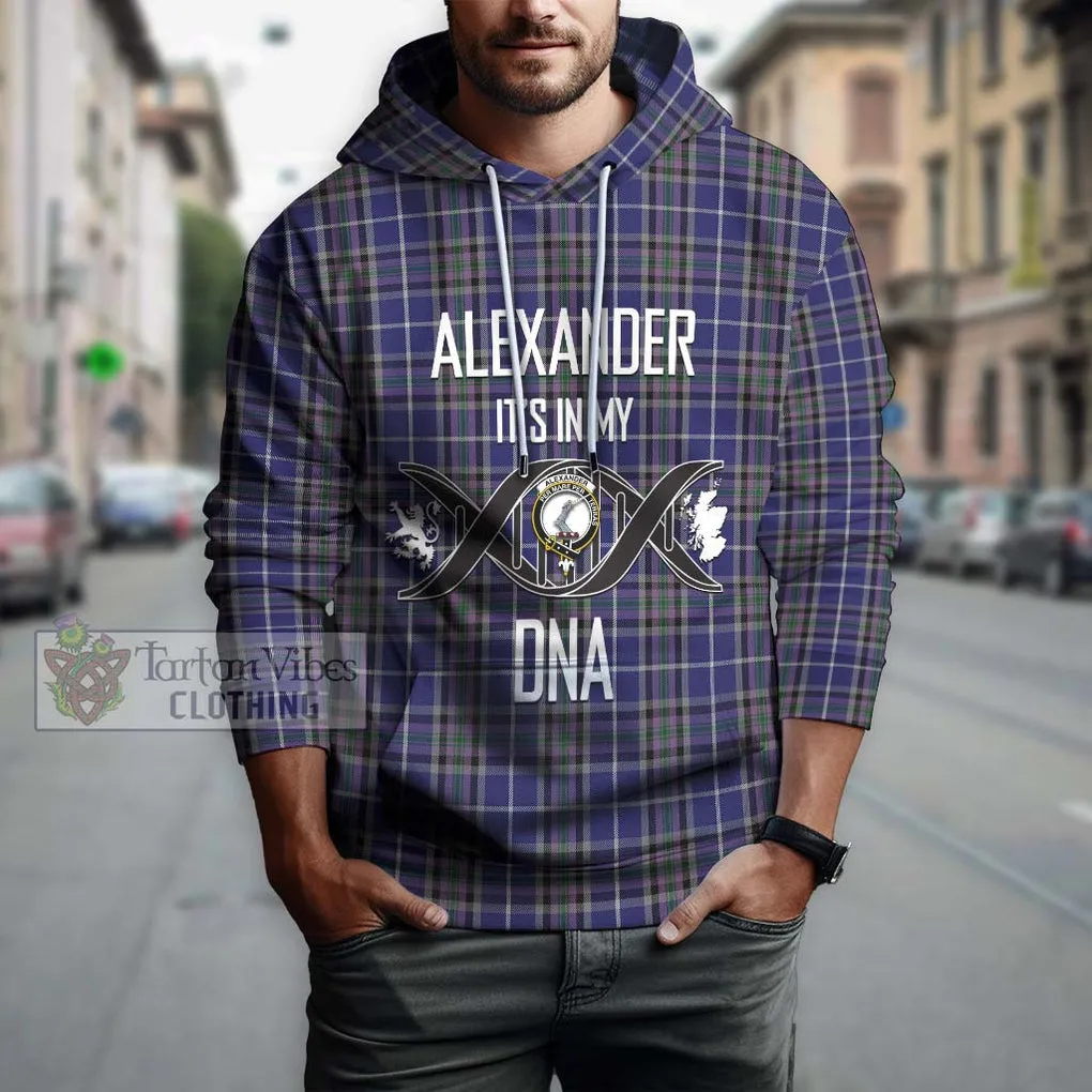 Alexander of Menstry Tartan Hoodie with Family Crest DNA In Me Style