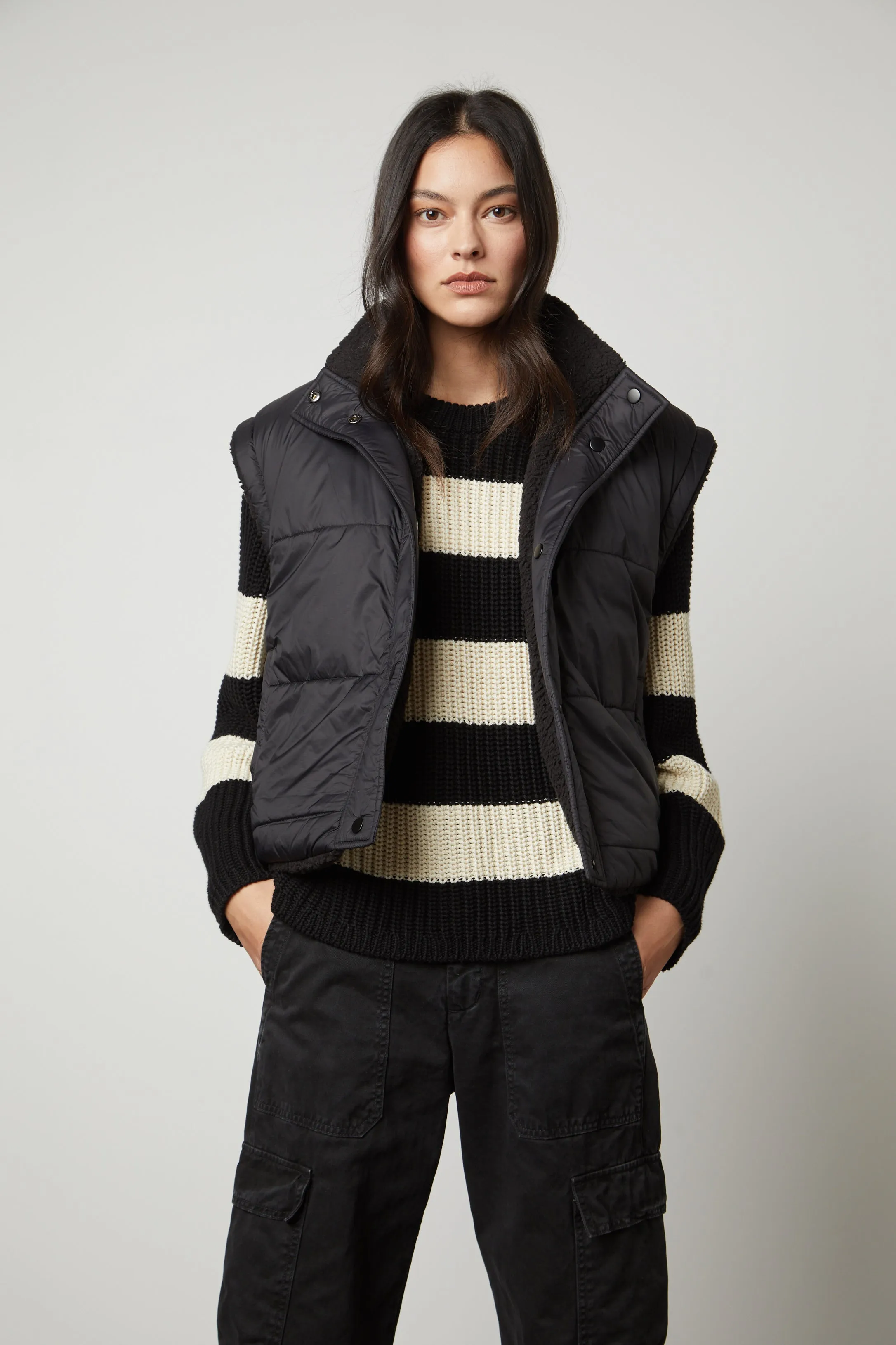 Alicia | Sherpa Puffer Vest