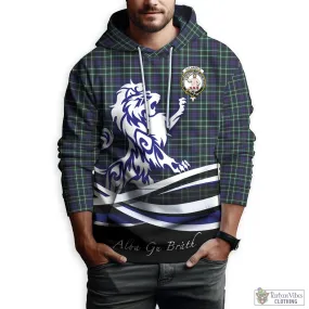 Allardice Tartan Hoodie with Alba Gu Brath Regal Lion Emblem