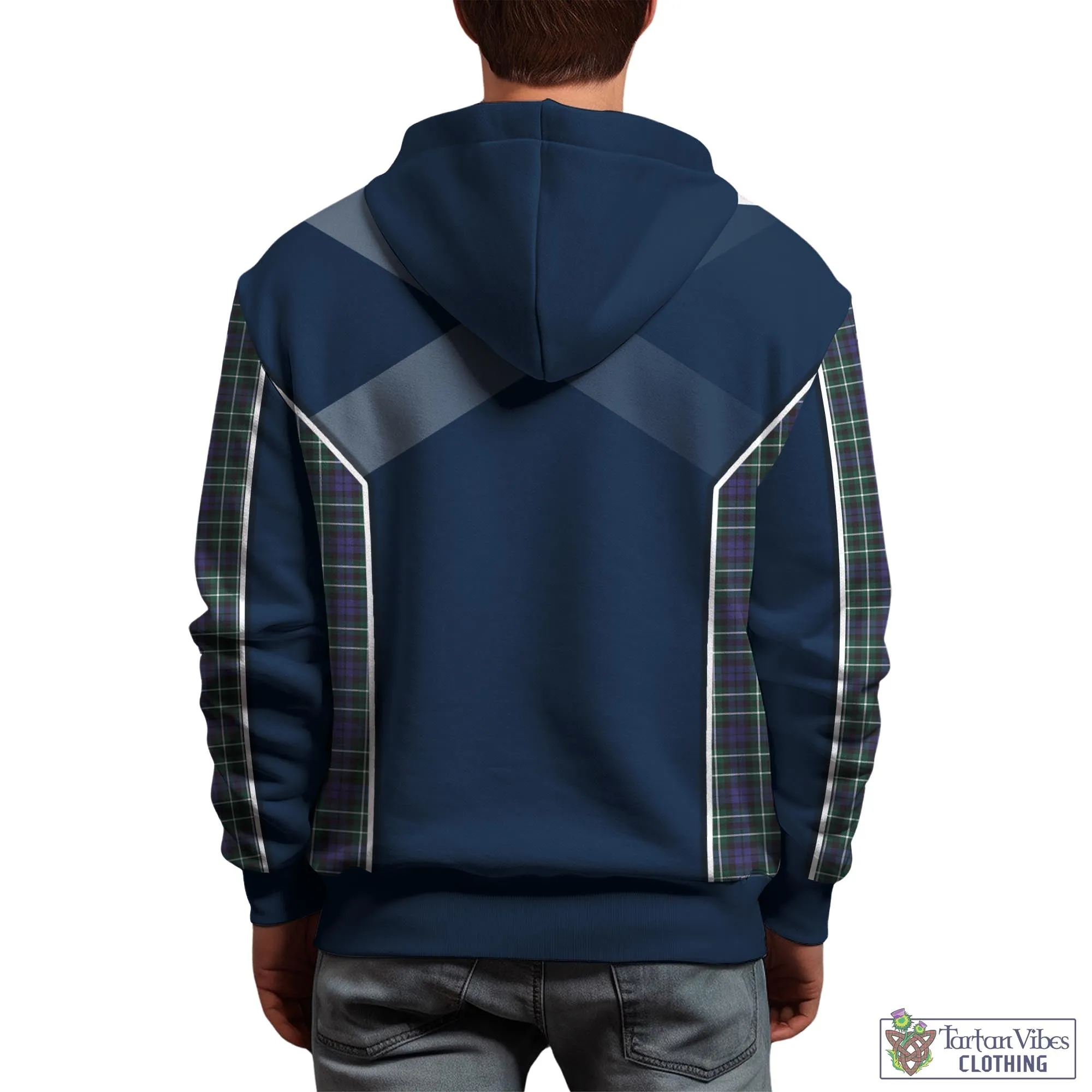 Allardice Tartan Hoodie with Family Crest and Lion Rampant Vibes Sport Style