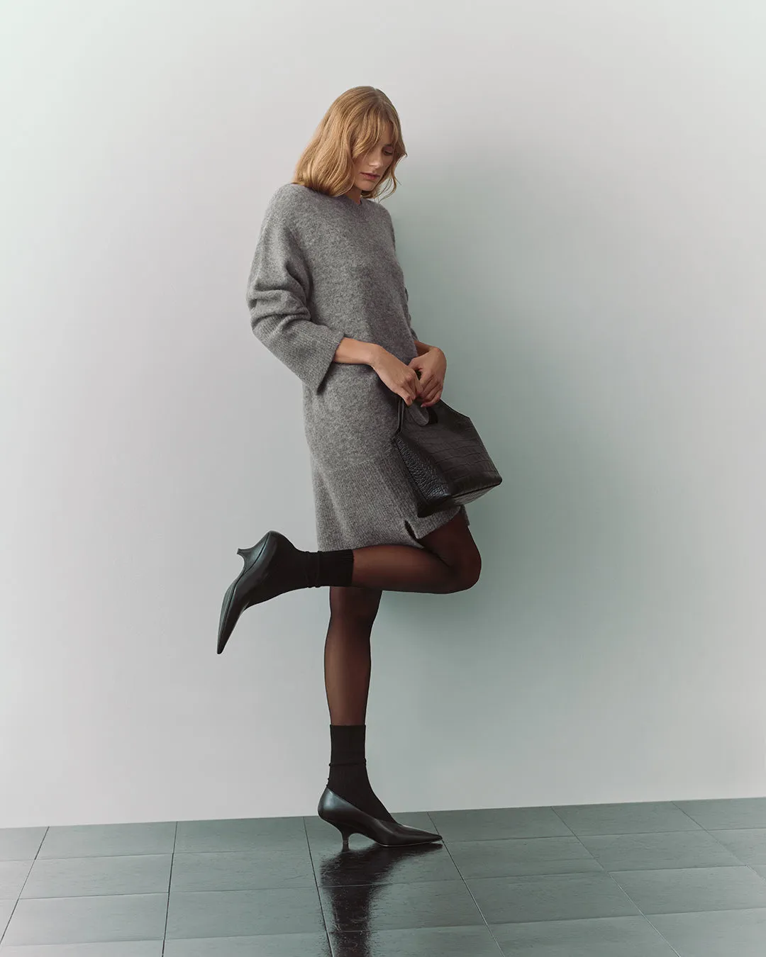 Alpaca Wool Sweater Dress