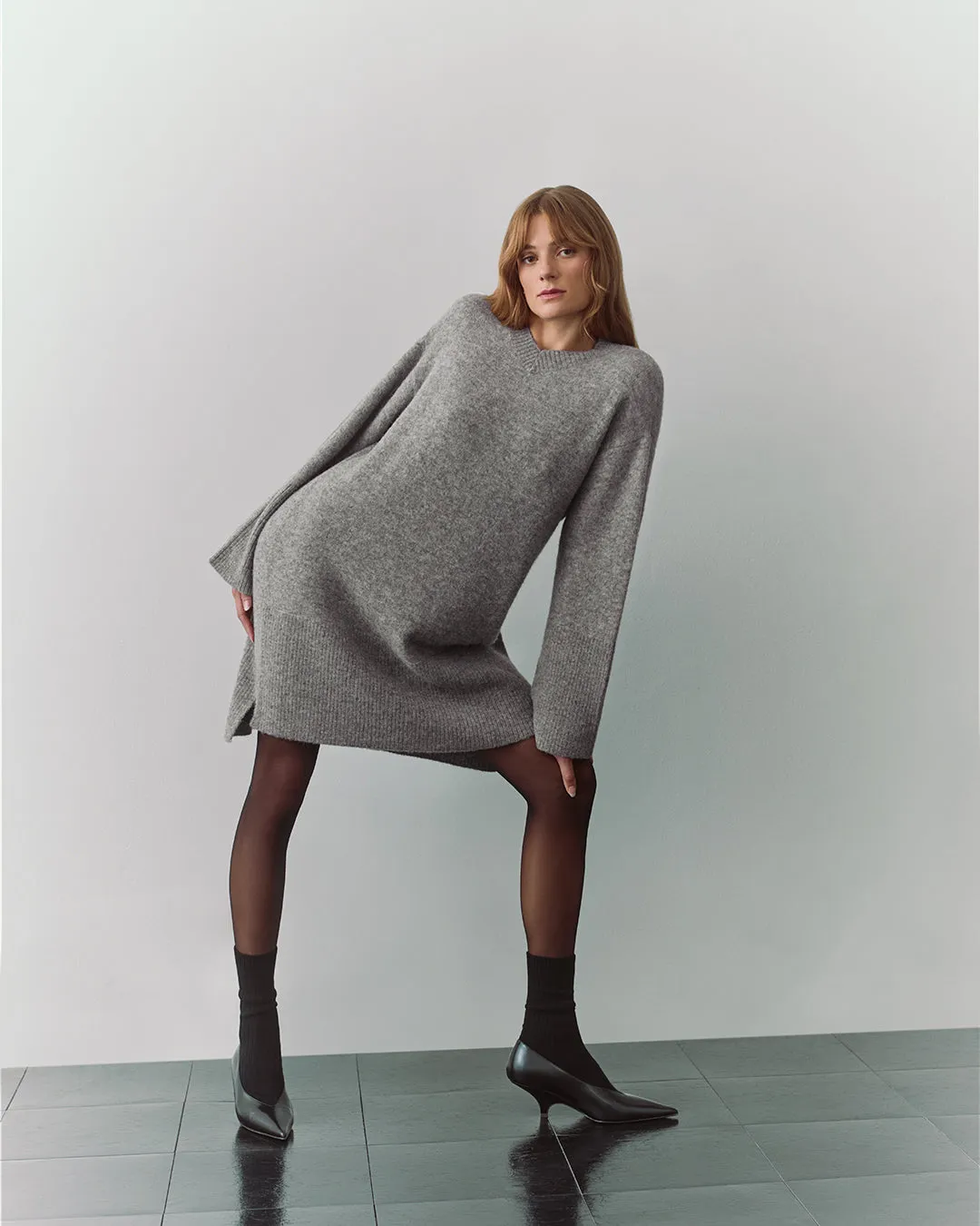 Alpaca Wool Sweater Dress