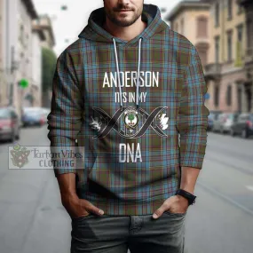 Anderson Tartan Hoodie with Family Crest DNA In Me Style