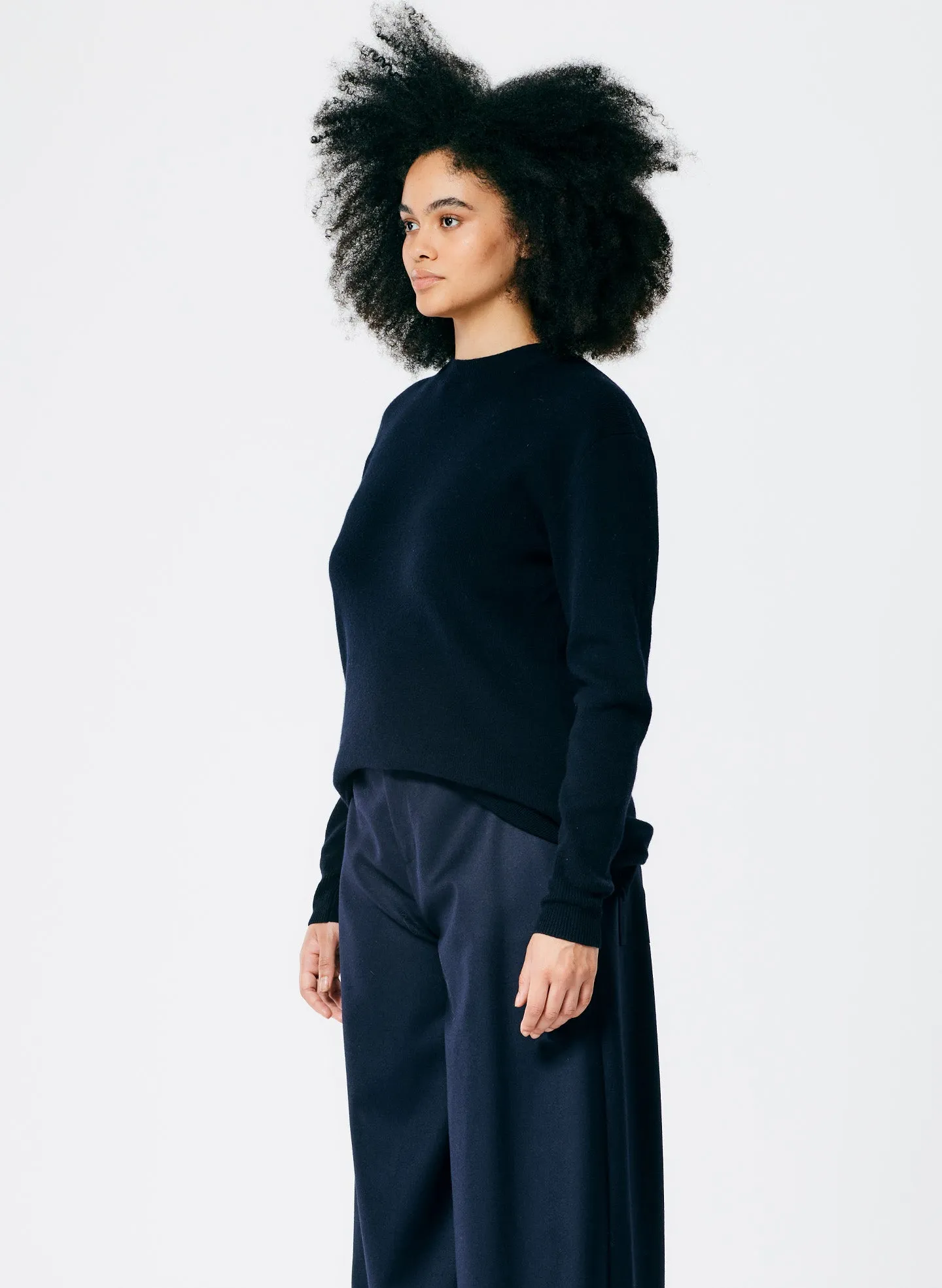 Anna Merino Wool Hole At Back Pullover