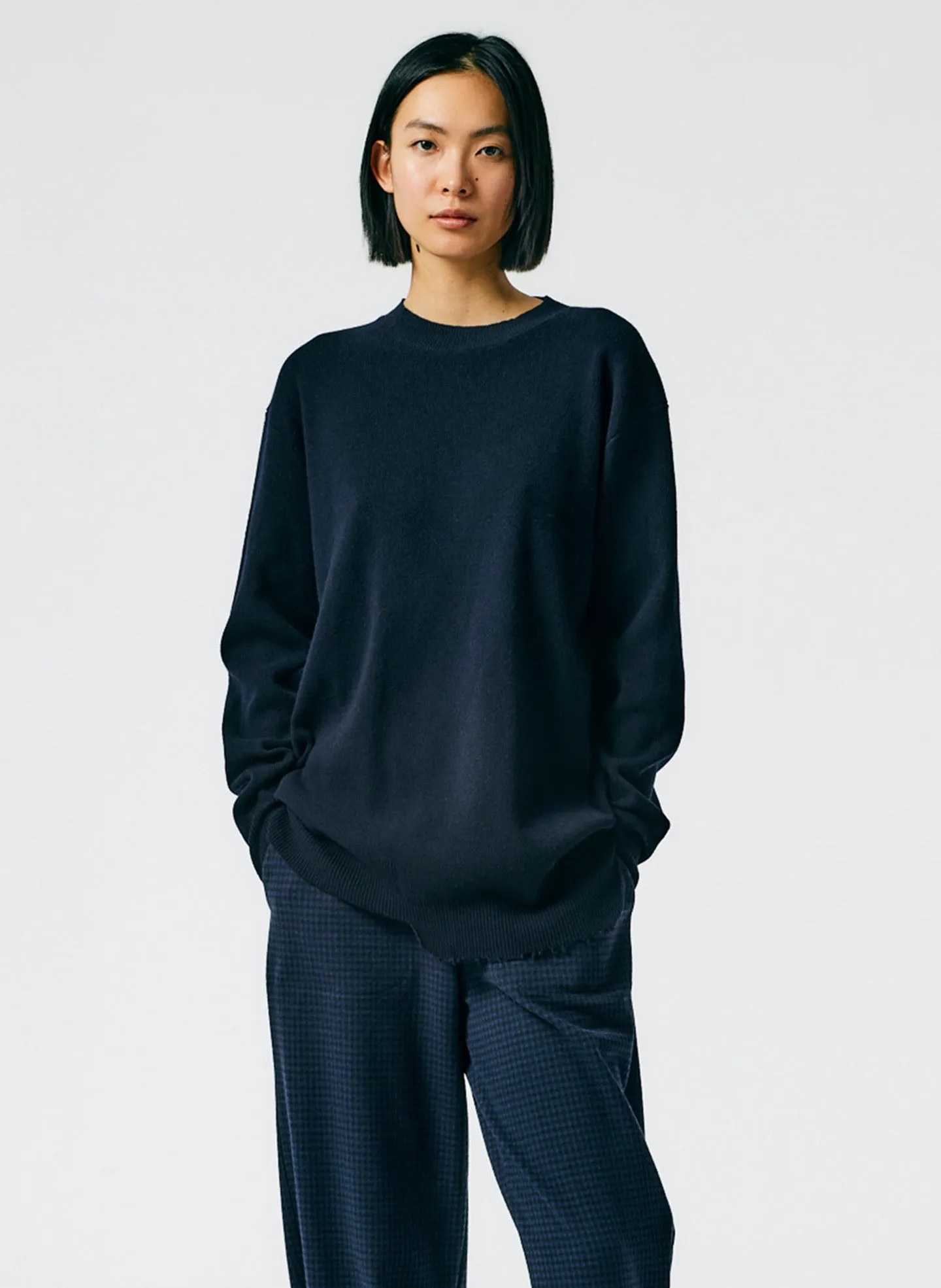 Anna Merino Wool Hole At Back Pullover