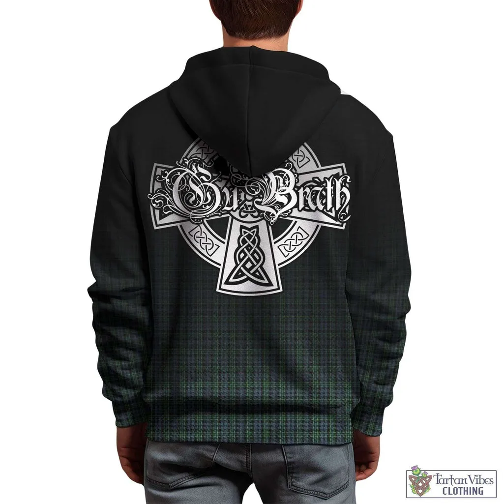 Arbuthnot Tartan Hoodie Featuring Alba Gu Brath Family Crest Celtic Inspired