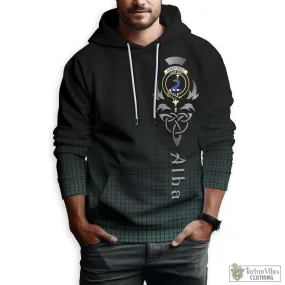 Arbuthnot Tartan Hoodie Featuring Alba Gu Brath Family Crest Celtic Inspired