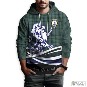 Arbuthnot Tartan Hoodie with Alba Gu Brath Regal Lion Emblem