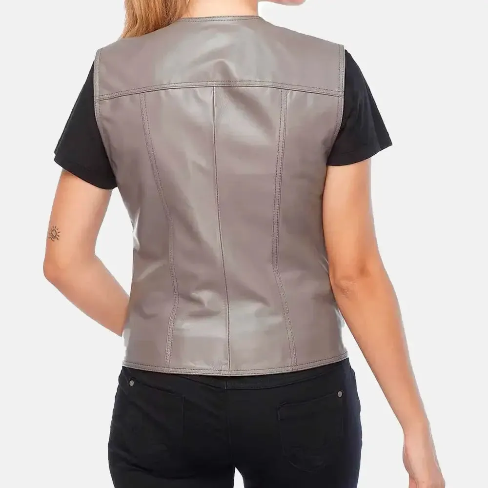 Arielle Adorn Womens Leather Vests