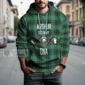 Arthur Ancient Tartan Hoodie with Family Crest DNA In Me Style