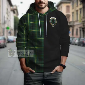 Arthur Modern Tartan Hoodie with Family Crest and Half Of Me Style