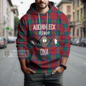 Auchinleck (Affleck) Tartan Hoodie with Family Crest DNA In Me Style