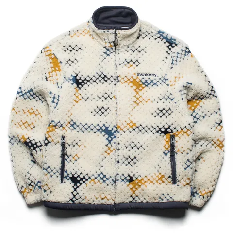 Awake NY Jacquard 'A' Fleece Zip Jacket - Multi