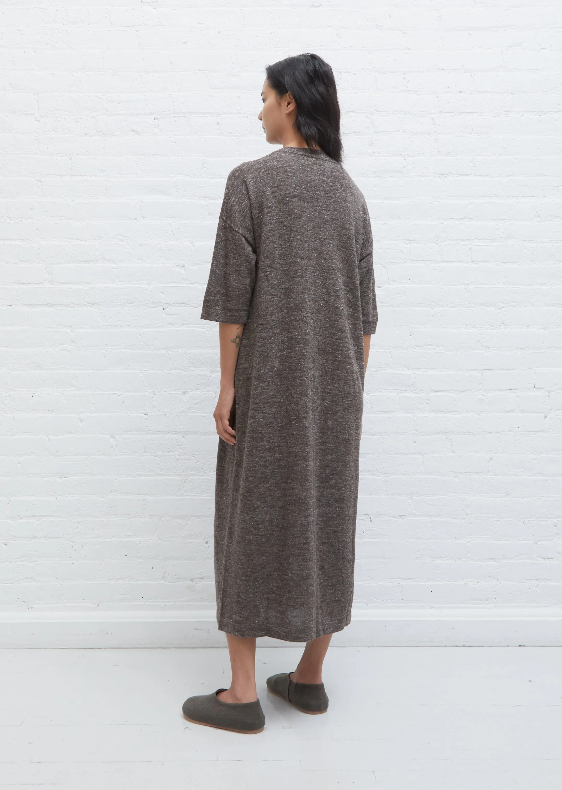 Baby Alpaca & Linen Facil Crewneck Dress