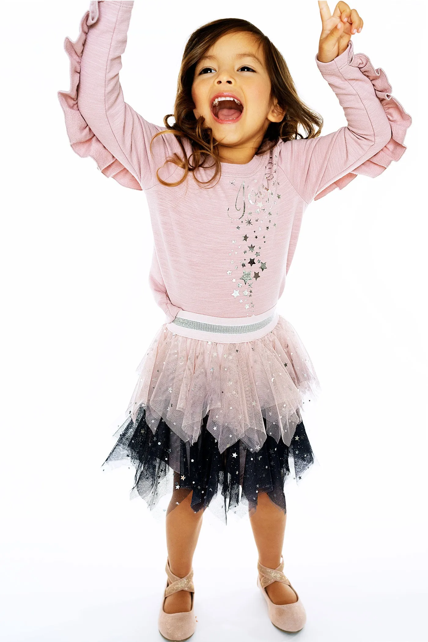 Baby Girl's Star Hanky Hem Mesh Tutu