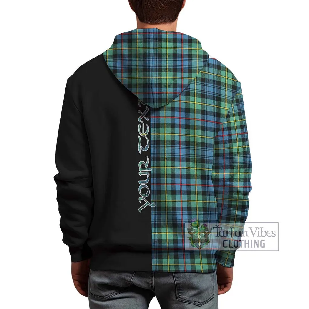 Bailey Ancient Tartan Hoodie with Family Crest and Half Of Me Style