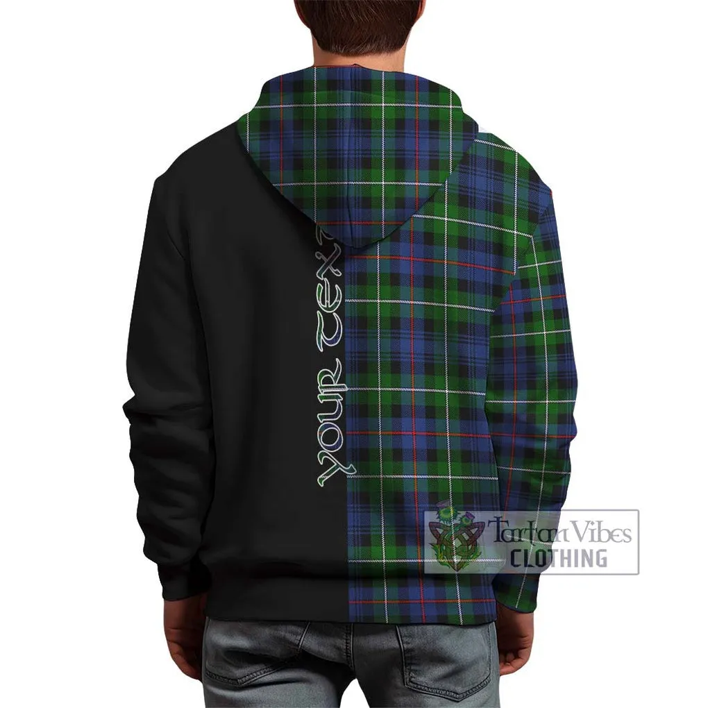 Baillie Tartan Hoodie with Family Crest and Half Of Me Style