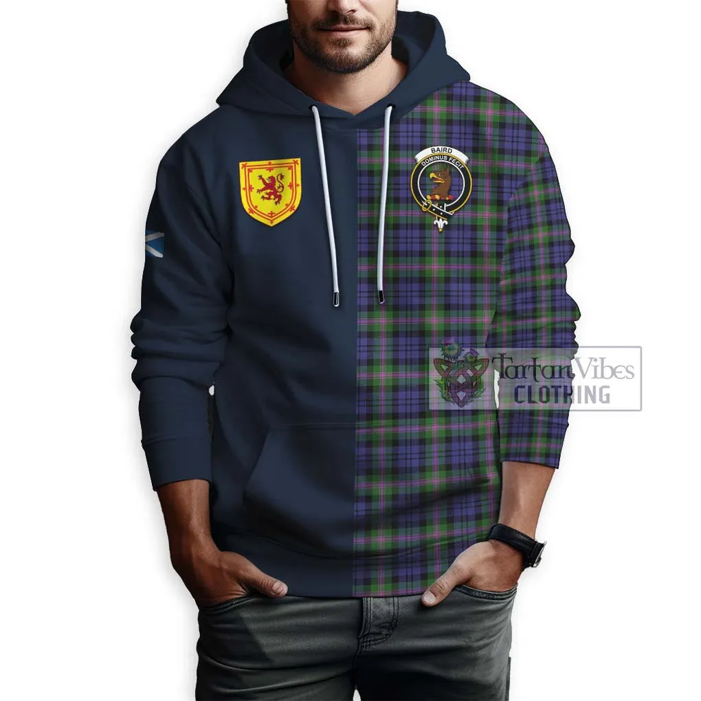 Baird Modern Tartan Hoodie Alba with Scottish Lion Royal Arm Half Style