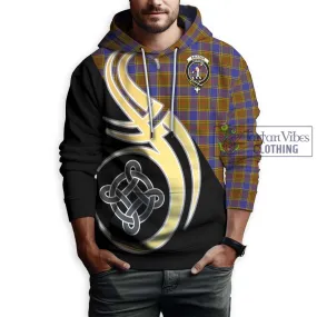 Balfour Tartan Hoodie with Family Crest and Celtic Symbol Style