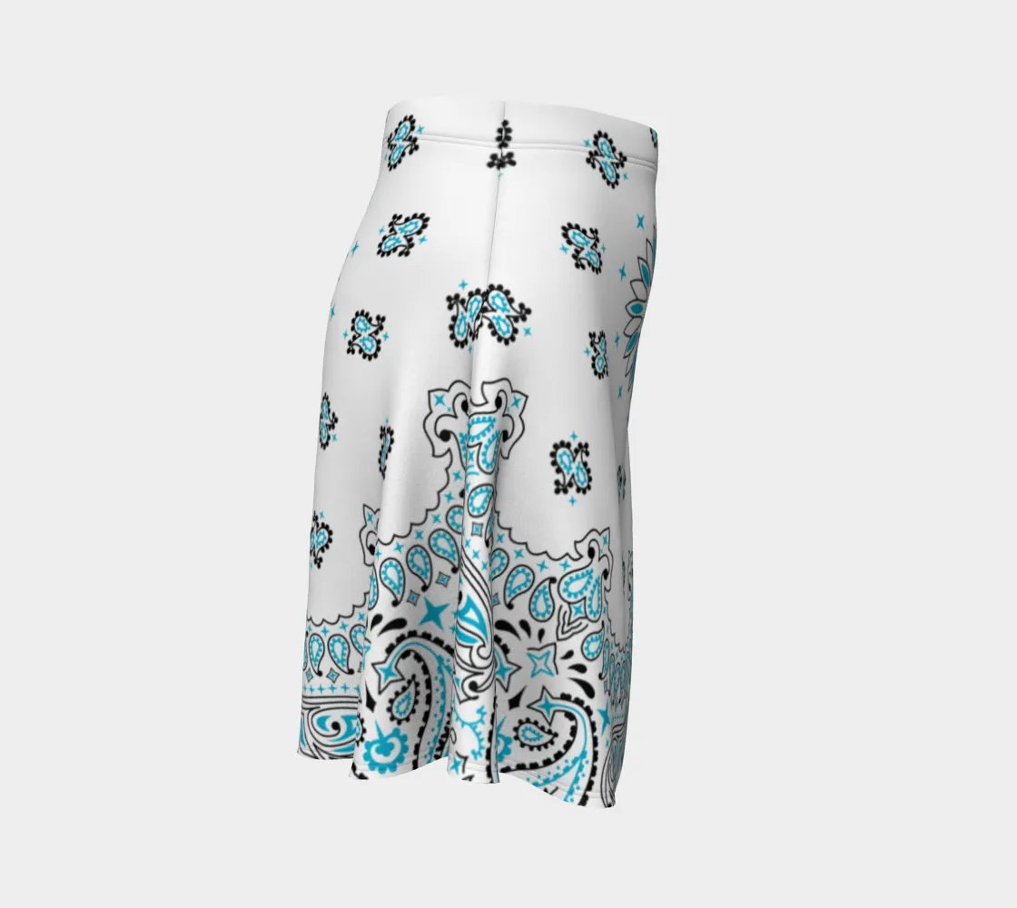 Bandana Print Flare Skirt