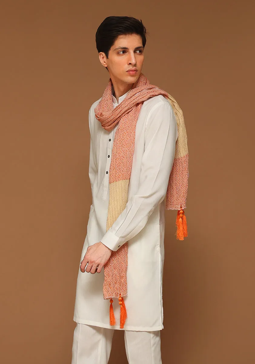 Basic Jamawar Gold Ochre Stole